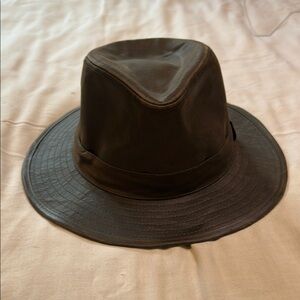 San Diego Hat Company Dark Brown Leather Fedora